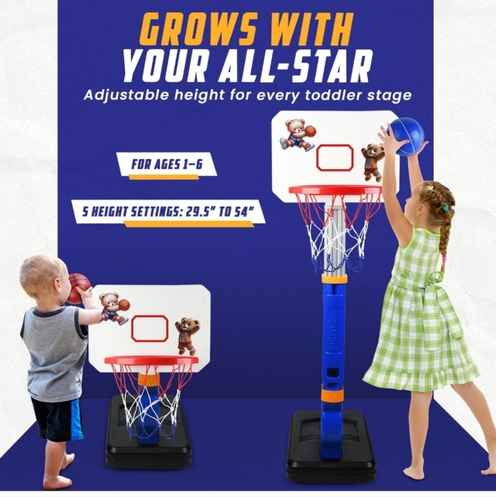 Toddler Basket Hoop - Picture 2 of 7